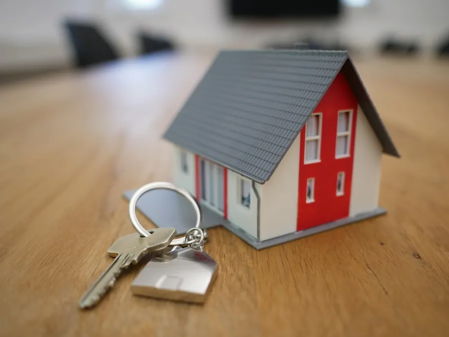 Modern home representing real estate law